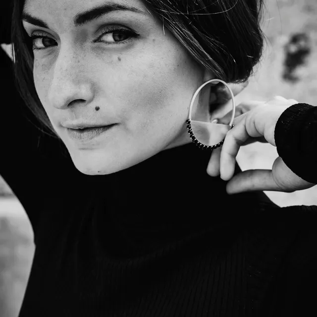 emmanuelle-hamet-eclipse-boucles-argent-onyx-53-mm-sur-commande image 1