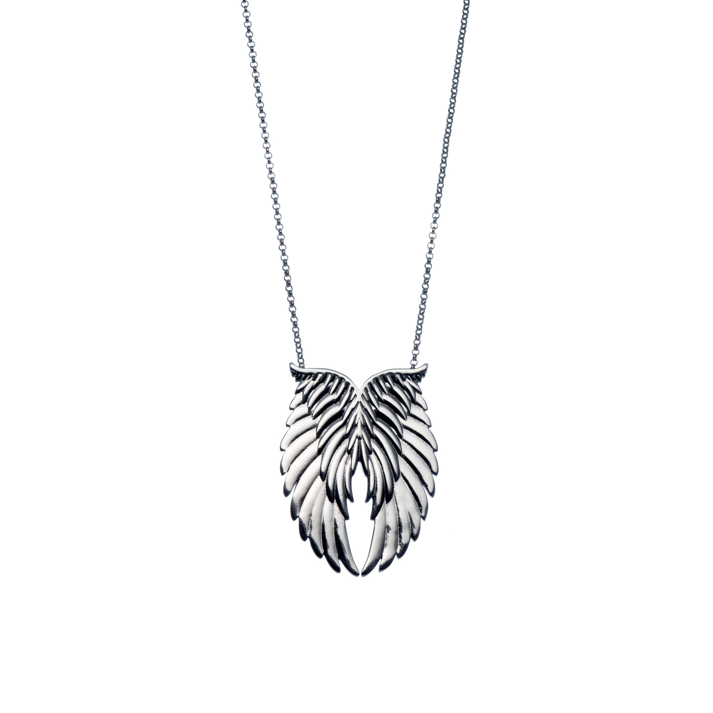 agapi-wings-a-pair-of-wings-collier-argent-925-unisexe image 1