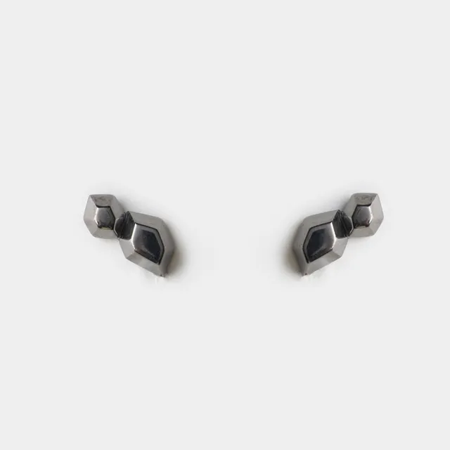 agapi-repeated-dream-boucles-rhodium-noir-argent image 1