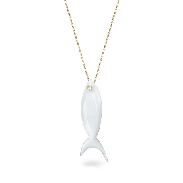 agapi-the-fish-collier-long-poisson-mail-blanc-zircon image 1