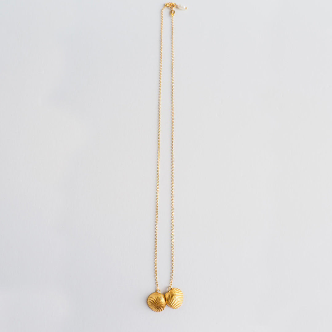 agapi-twin-oysters-collier-cha-ne-hu-tre-dor-42-3-cm image 4