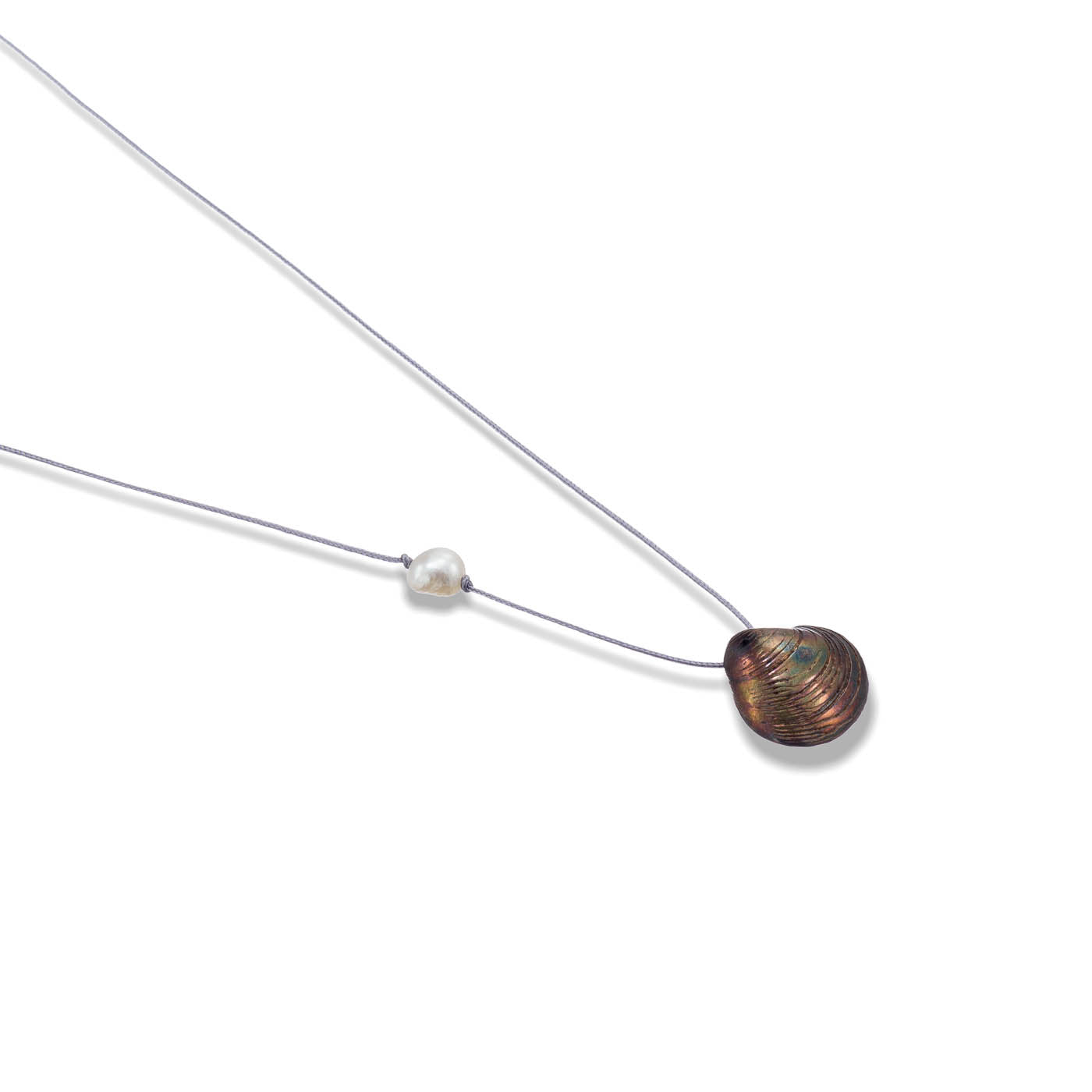 agapi-seastories-master-clam-collier-cordon-patine-r-glable image 3