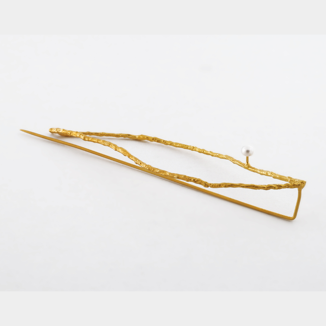 agapi-broches-feuille-broche-perle-eau-douce-dor-e image 3