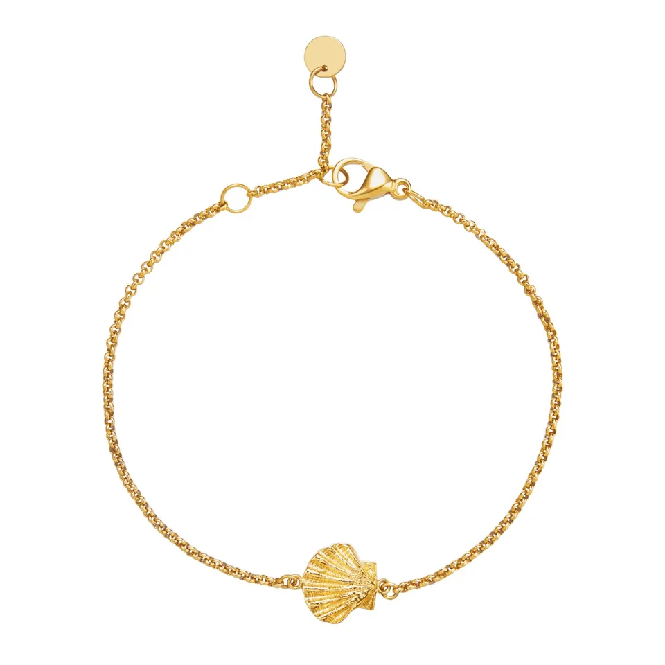 armeria-sainte-jakez-bracelet-coquille-dor-or-jaune-16-5-cm image 1