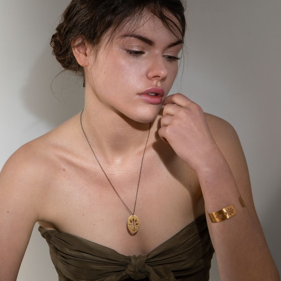 agapi-anthology-pelargonium-collier-fleur-argent-925-dor image 2