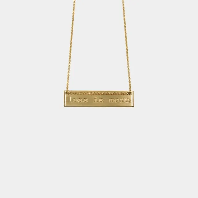 agapi-ids-less-is-more-collier-plaqu-or-42-cm-message image 1