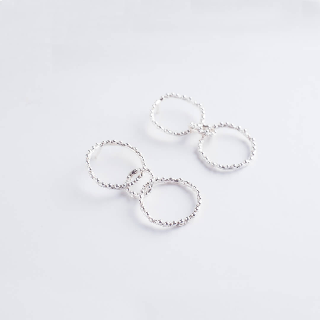 agapi-forestland-branch-boucles-longues-argent-925 image 1