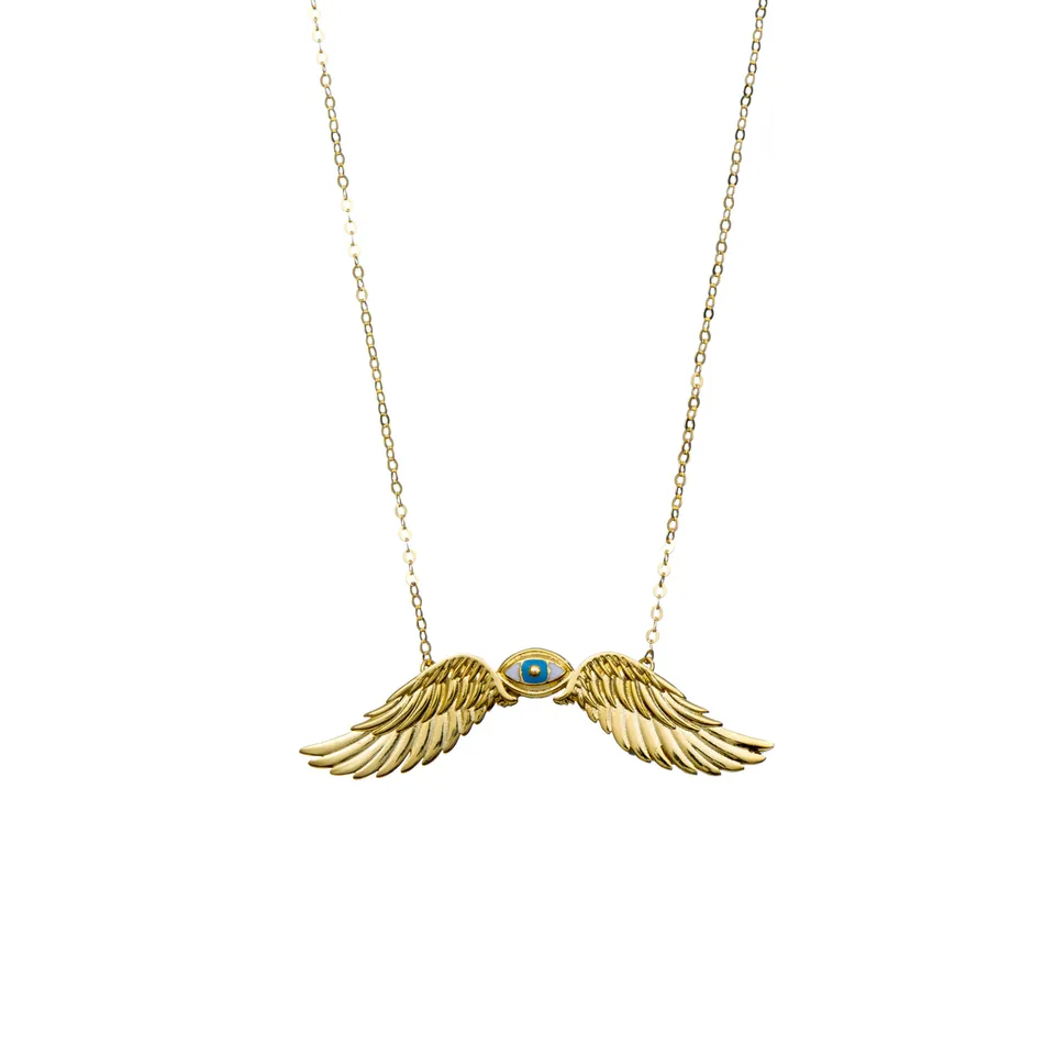 agapi-wings-the-eye-of-the-sky-collier-cha-ne-dor-unisexe image 1