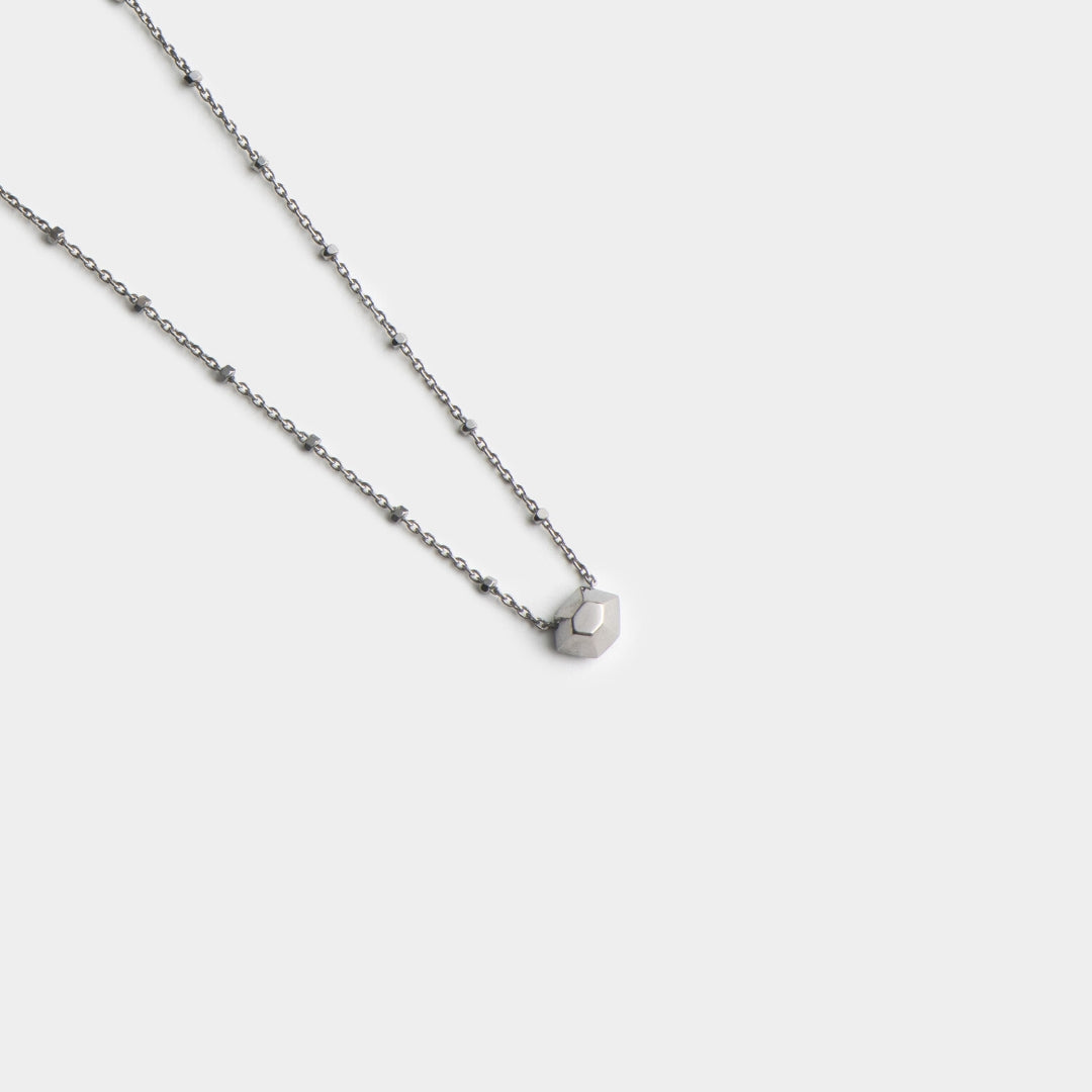 agapi-love-symbols-little-desire-collier-argent-rhodium-noir image 3