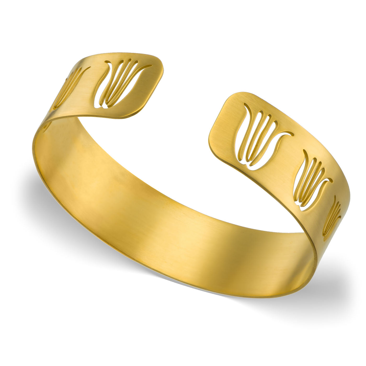 agapi-anthology-tulipe-bracelet-argent-plaqu-or-mat image 1