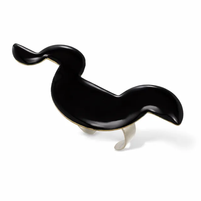 agapi-proportions-proportion-ii-bague-ajustable-noire-g-om-trique image 1