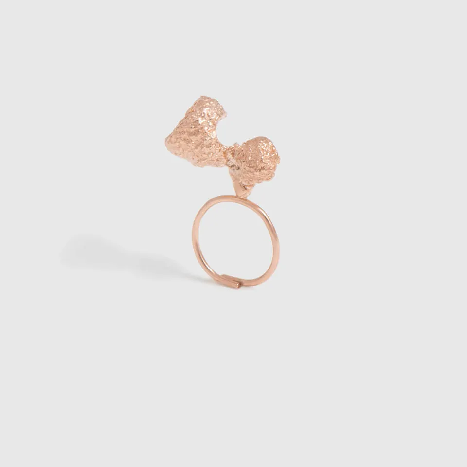 agapi-forestland-bague-double-gland-or-rose-r-glable image 1
