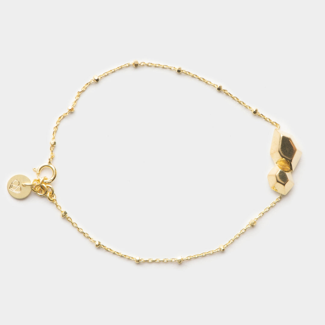 agapi-diamonds-repeated-dream-bracelet-losange-dor-15-cm image 4