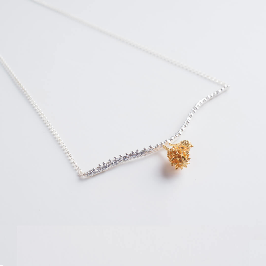agapi-forestland-forest-joy-collier-argent-branche-50-cm image 1