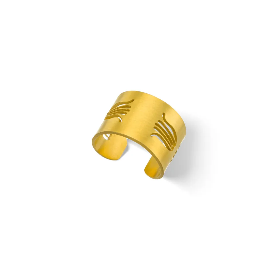 agapi-anthology-bague-tulip-ajustable-dor-e-argent-925 image 1