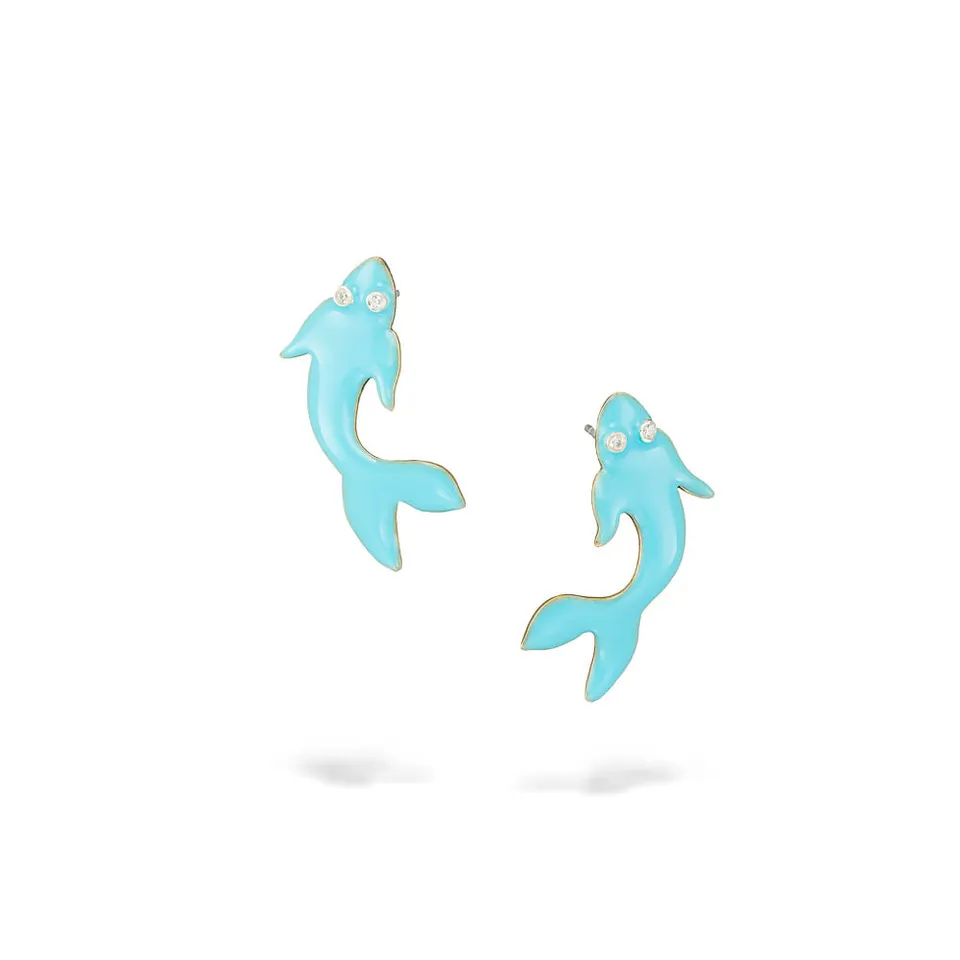 agapi-the-fish-koi-boucles-d-oreilles-mail-bleu-zircon image 1