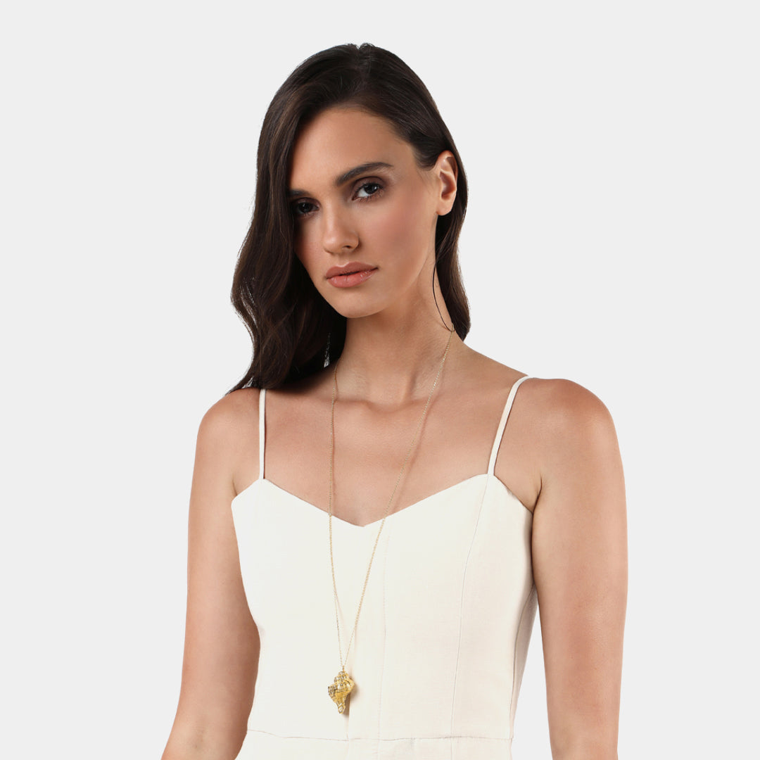 agapi-seastories-big-extravaganza-collier-coquillage-dor-80-cm image 2