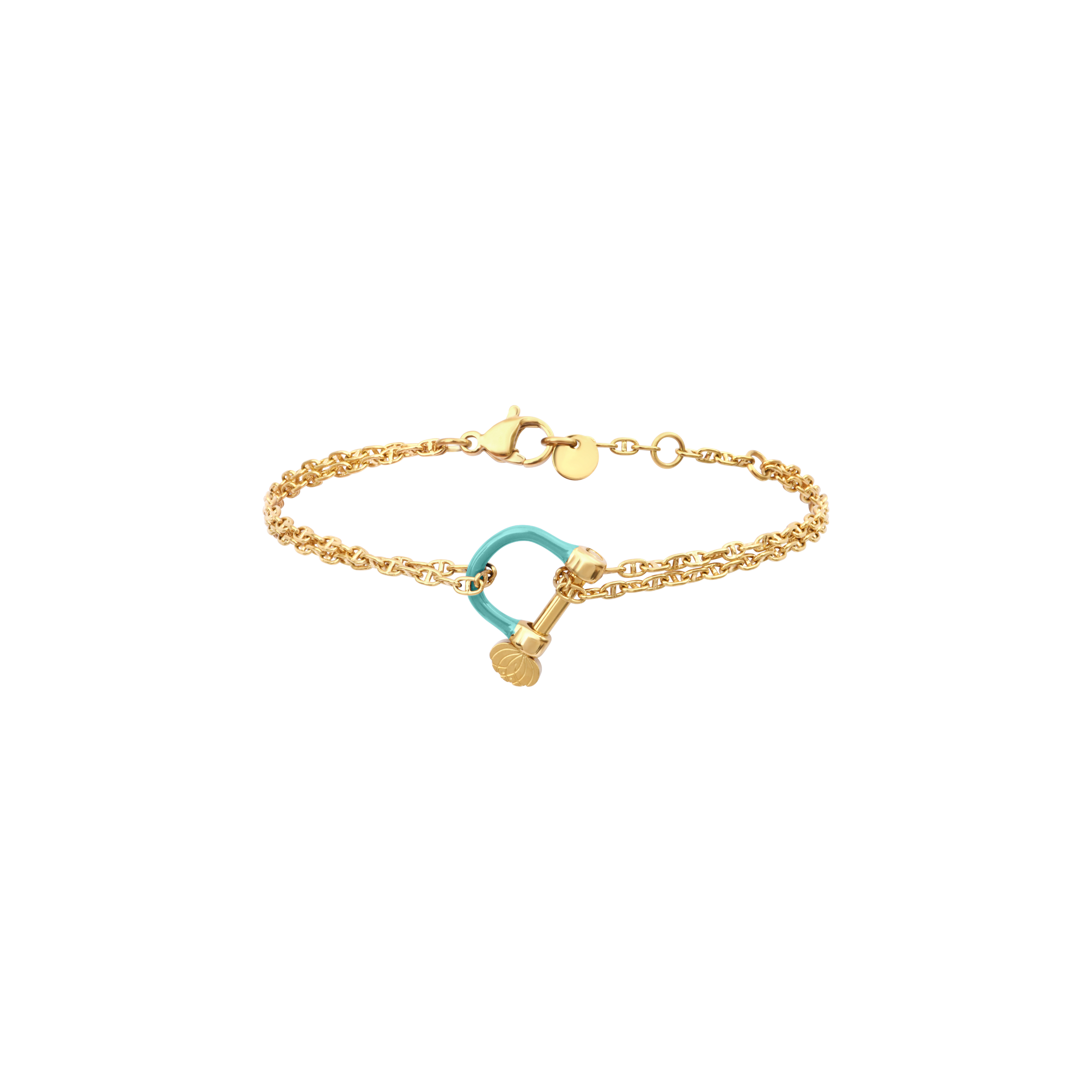 armeria-manilles-bracelet-manille-verte-cha-ne-marine-32-cm image 1