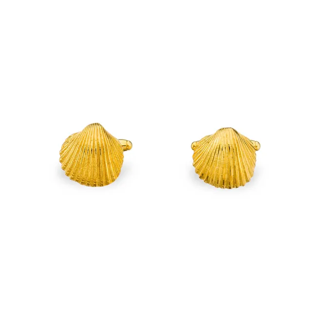 agapi-men-oyster-boutons-de-manchette-dor-s-argent-925 image 1