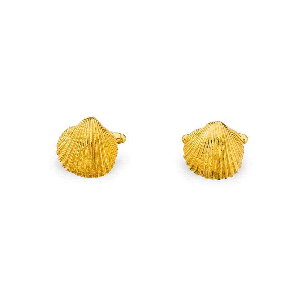agapi-men-oyster-boutons-de-manchette-dor-s-argent-925 image 1