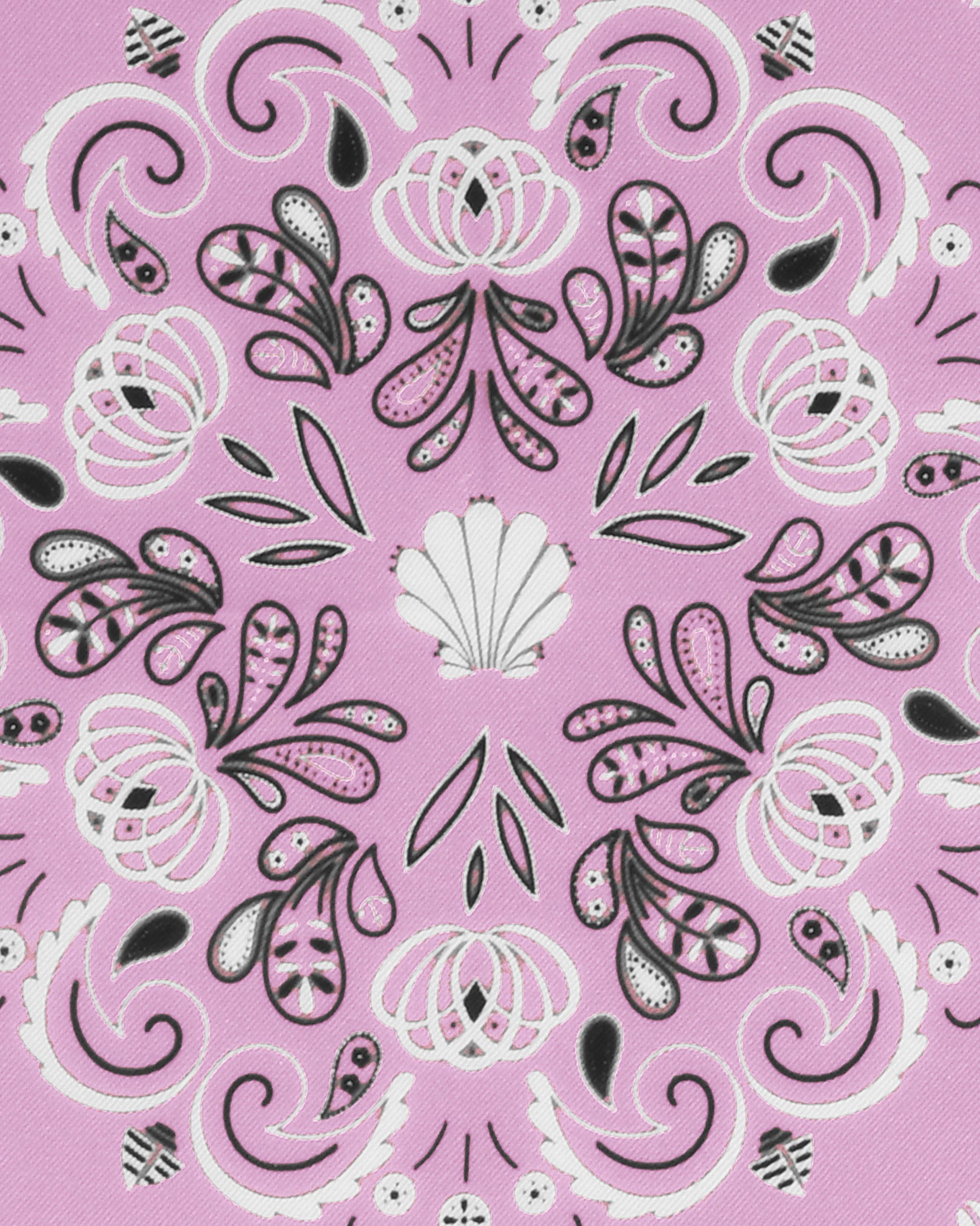 armeria-foulards-foulard-soie-rose-motif-breton-90-cm image 3