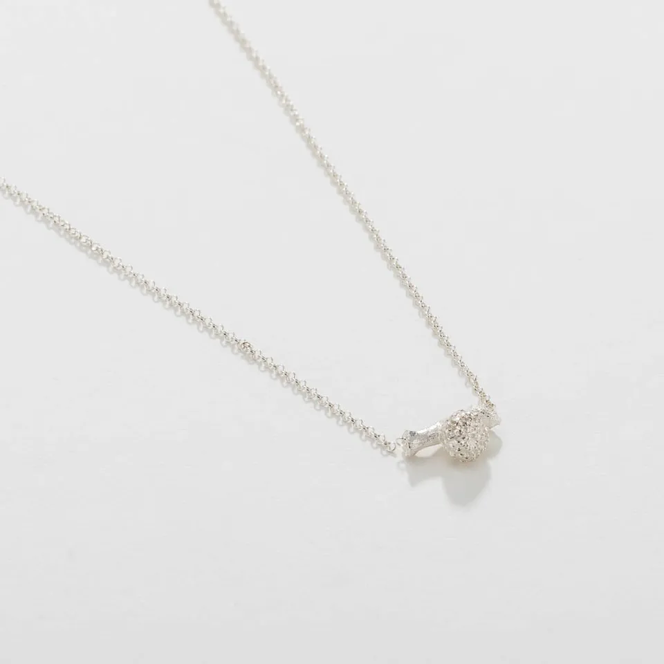 agapi-forestland-collier-seed-brindille-argent-40-cm image 1