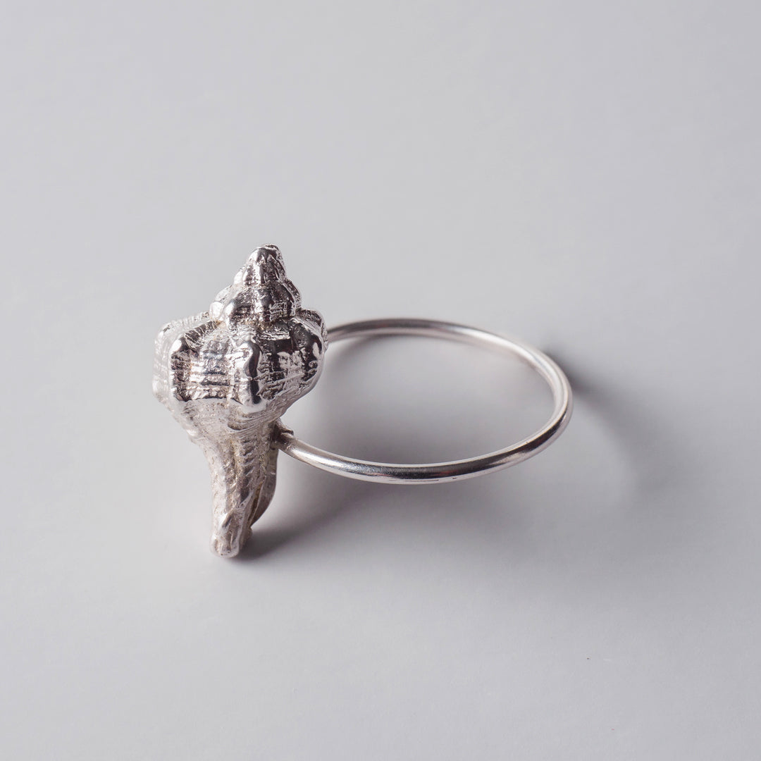 agapi-seastories-seashell-extravaganza-bague-argent-coquillage image 3