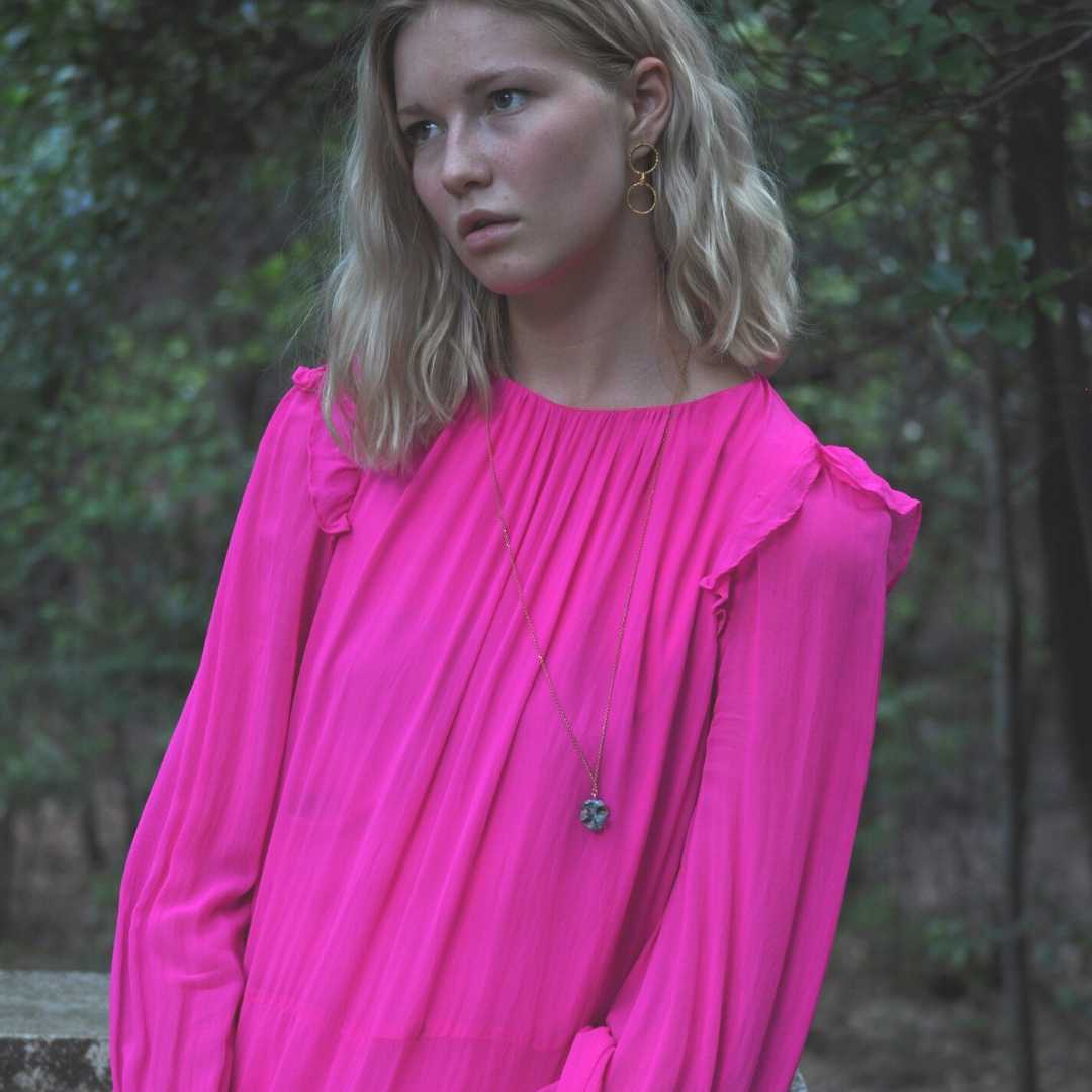 agapi-forestland-lost-fantasy-acorn-collier-dor-pomme-de-pin image 4