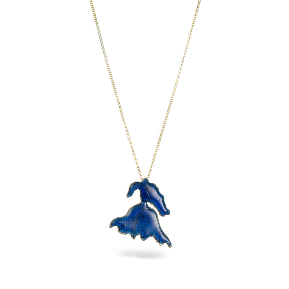 agapi-the-fish-betta-fish-collier-bleu-mail-dor image 1