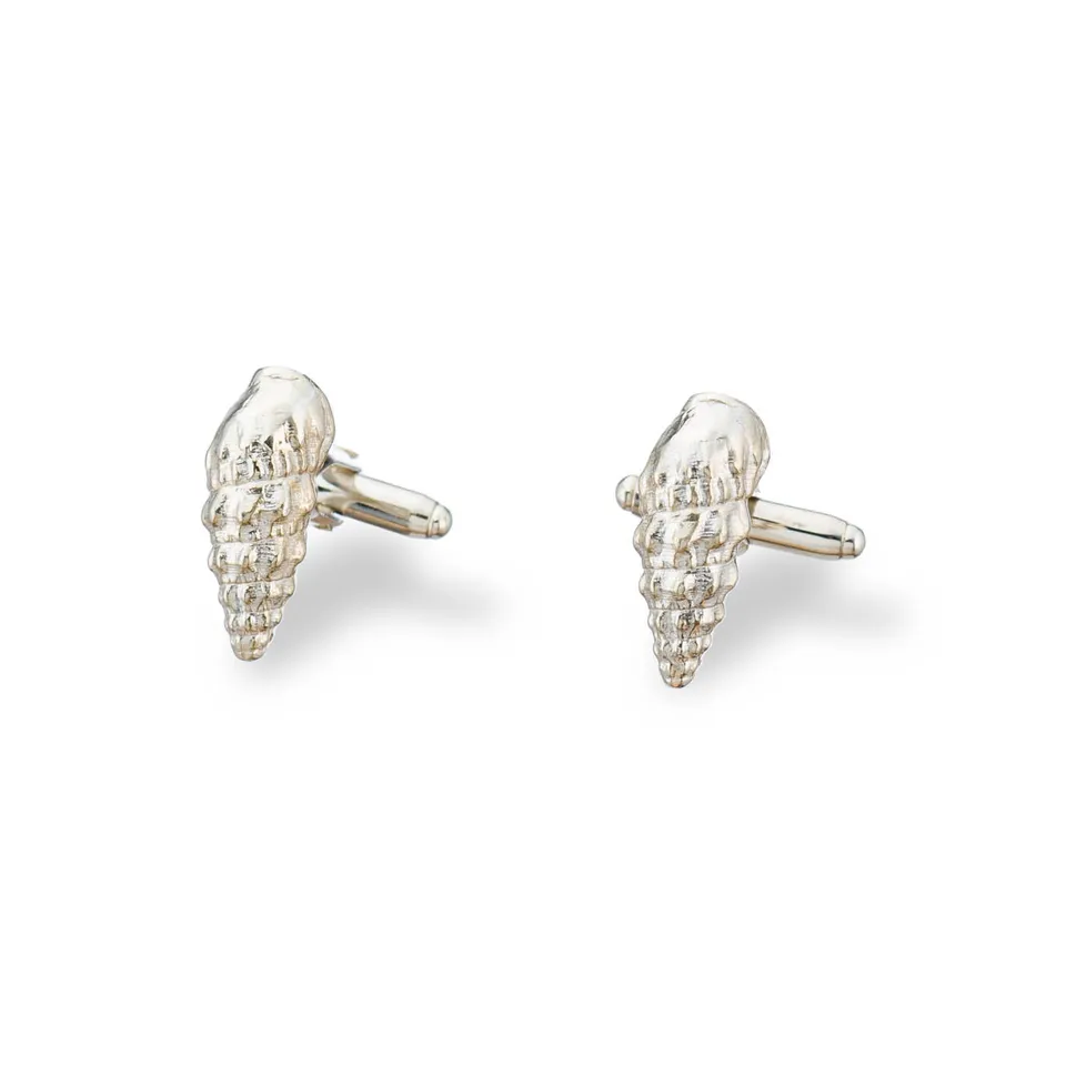 agapi-men-wild-seashell-boutons-de-manchette-argent-925 image 1