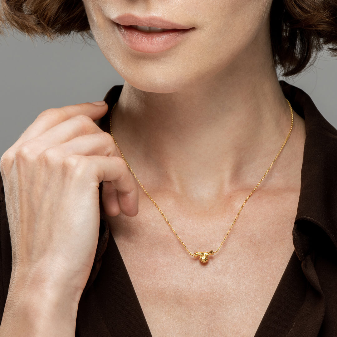 agapi-forestland-round-seed-collier-or-graine-brindille image 3