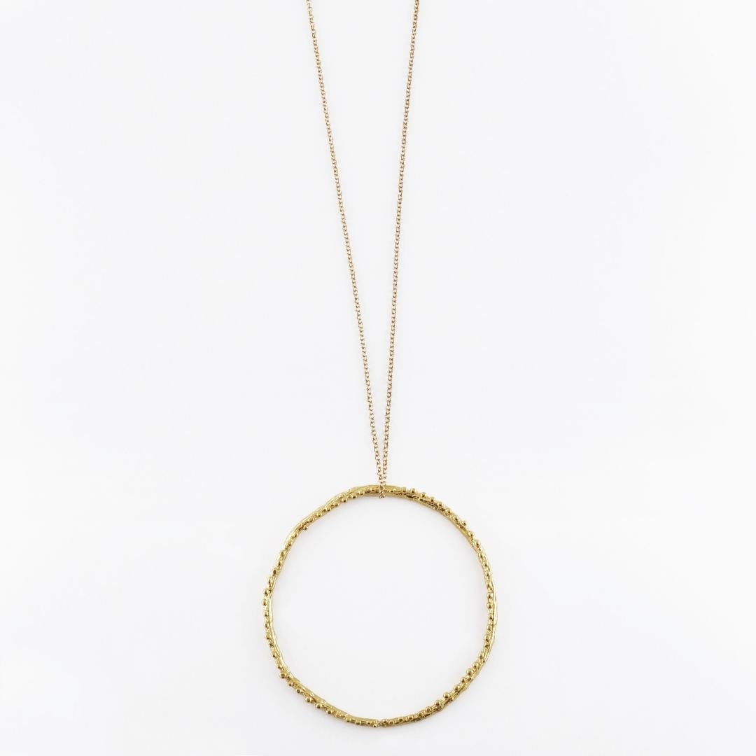 agapi-large-twig-collier-branche-plaqu-or-41-5-cm image 3