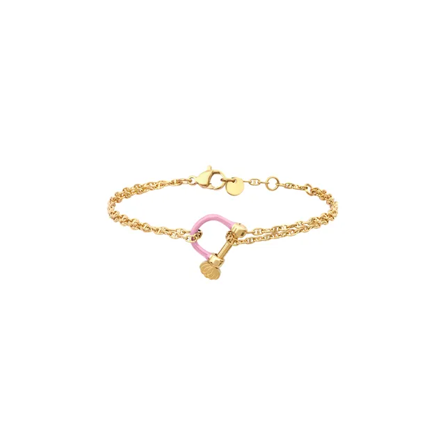 armeria-manilles-bracelet-marin-manille-rose-32-cm-acier image 1