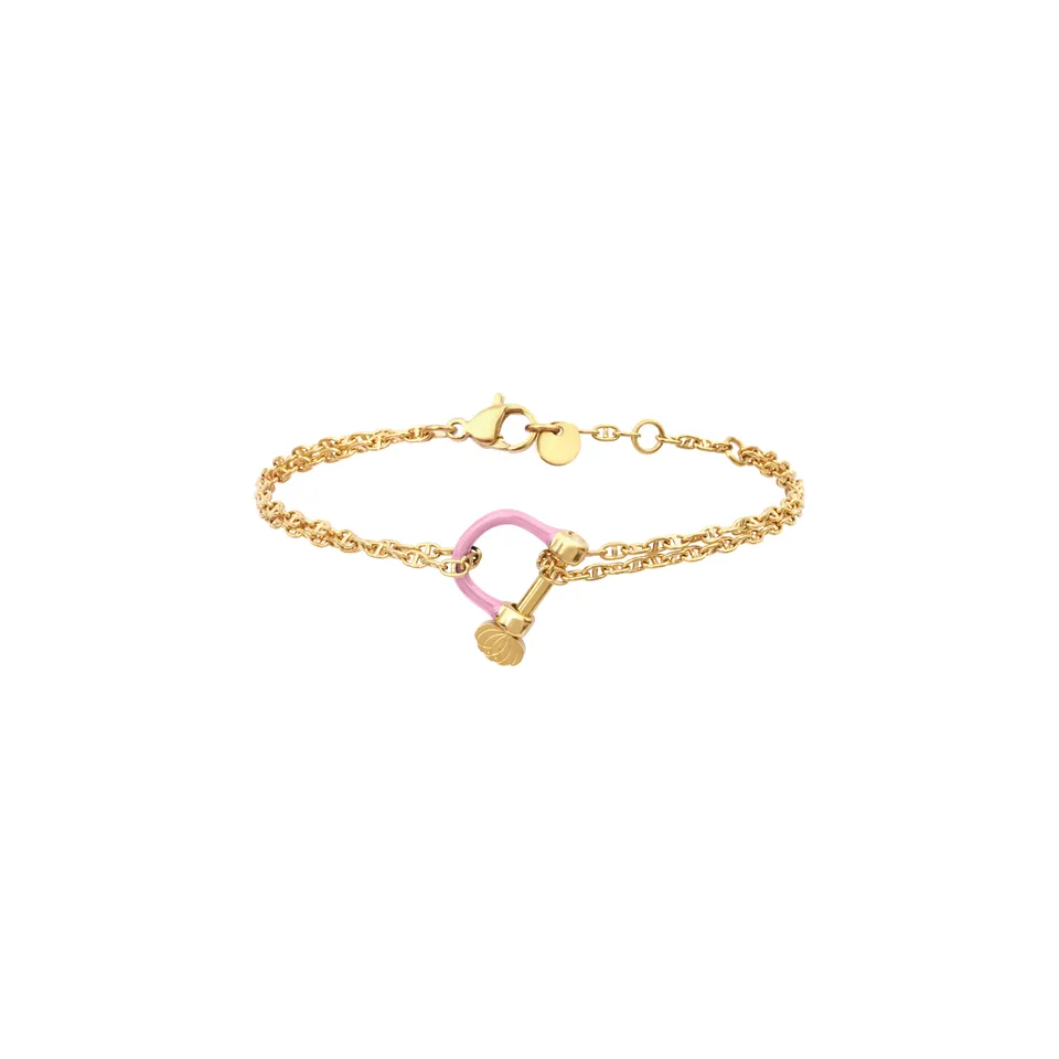 armeria-manilles-bracelet-marin-manille-rose-32-cm-acier image 1