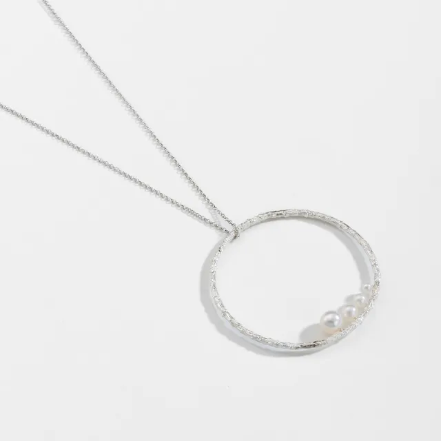 agapi-forestland-branche-collier-argent-925-perles-41-5cm image 1