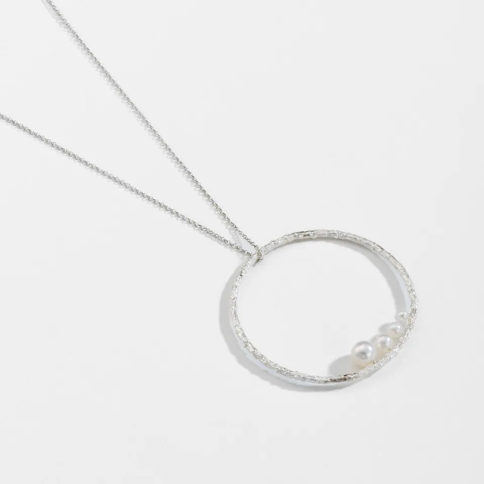agapi-forestland-branche-collier-argent-925-perles-41-5cm image 1