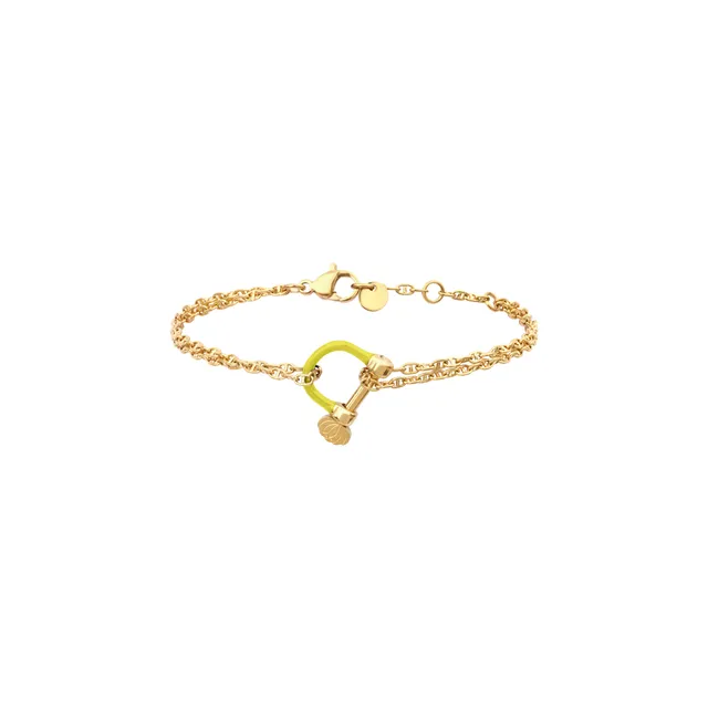 armeria-manilles-bracelet-cha-ne-marine-manille-jaune-32cm image 1
