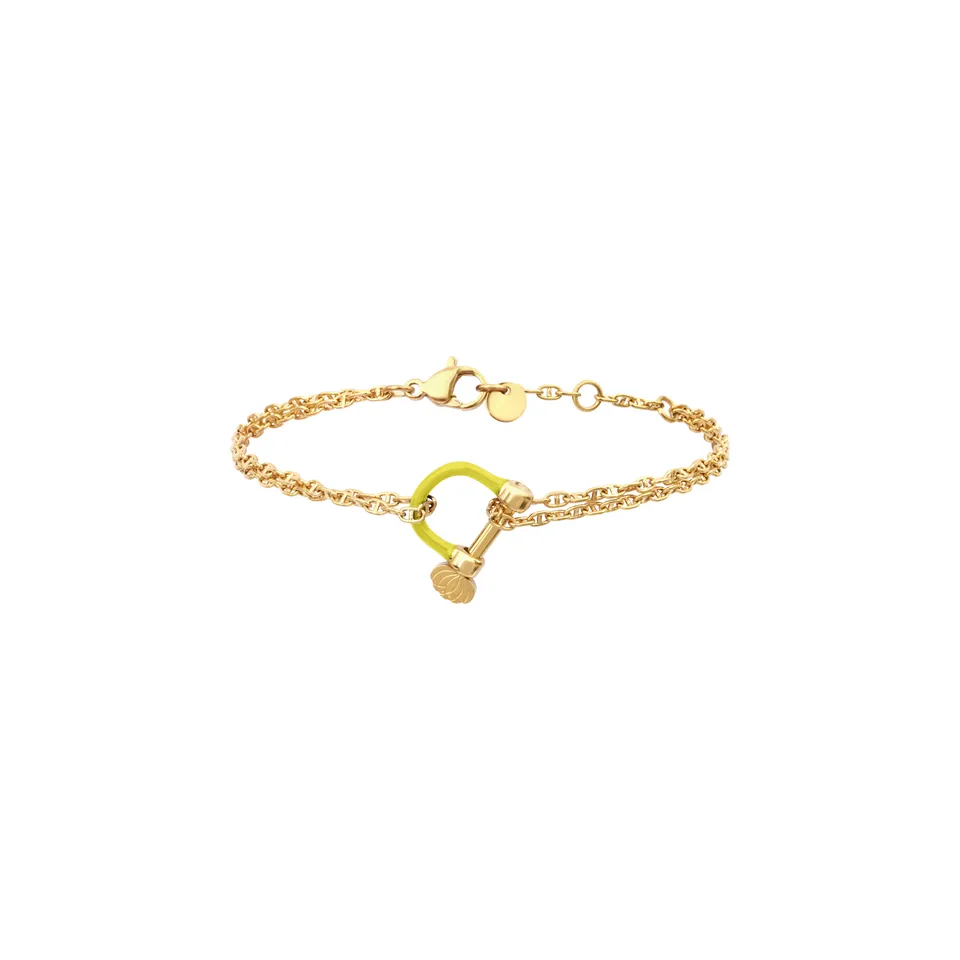 armeria-manilles-bracelet-cha-ne-marine-manille-jaune-32cm image 1