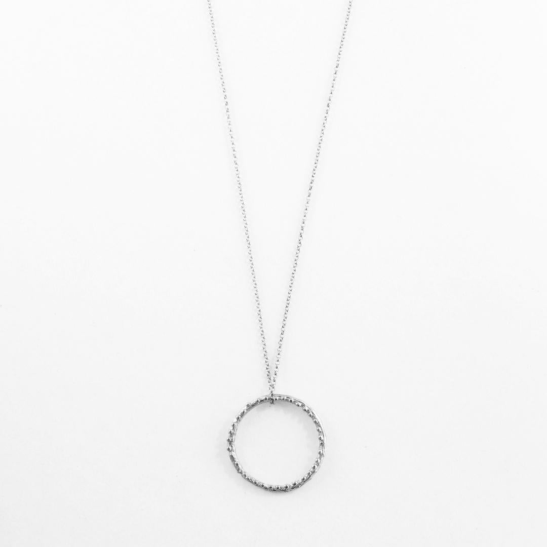 agapi-forestland-collier-branche-argent-anneau-41-cm image 3