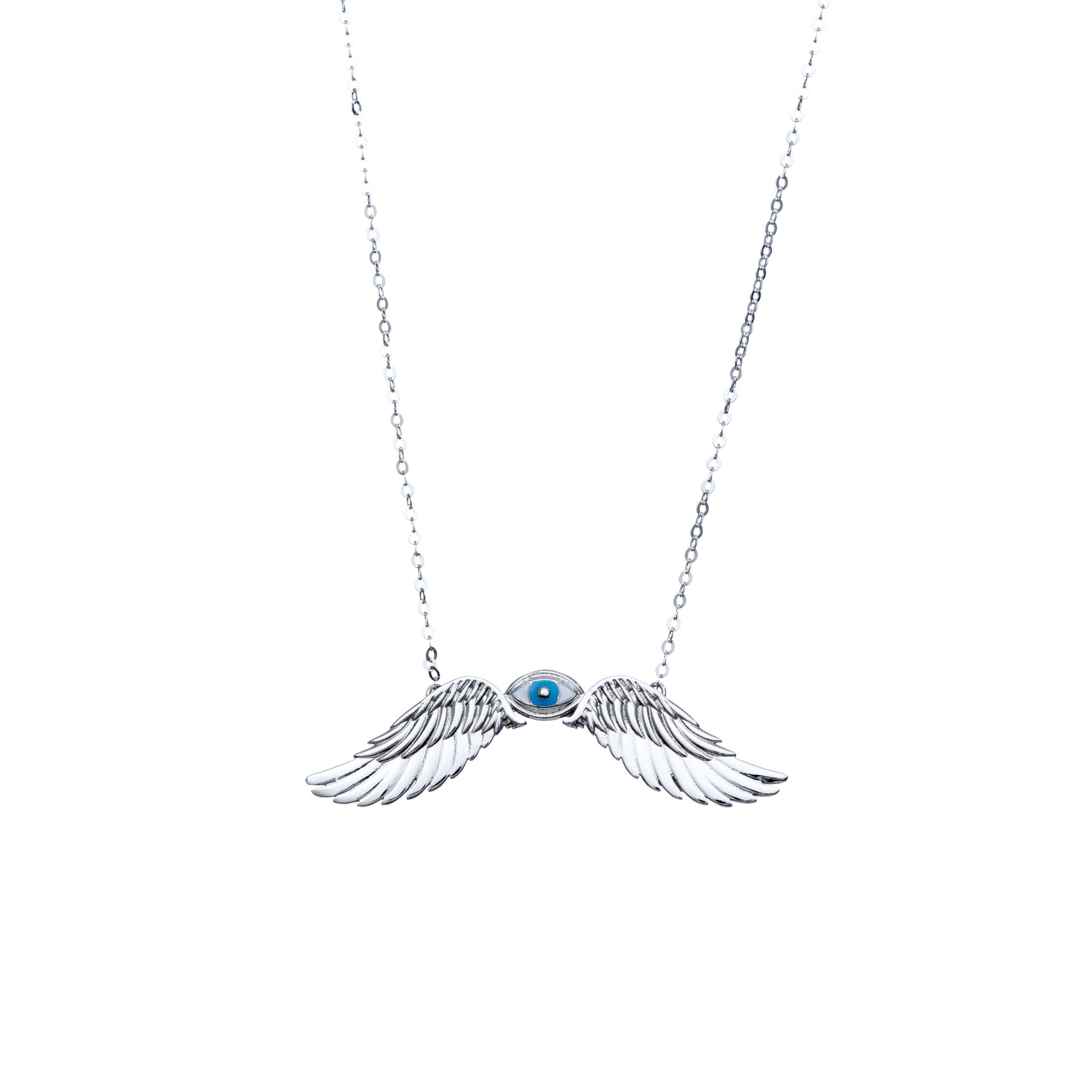 agapi-eye-of-the-sky-collier-aile-il-argent-45-cm image 1