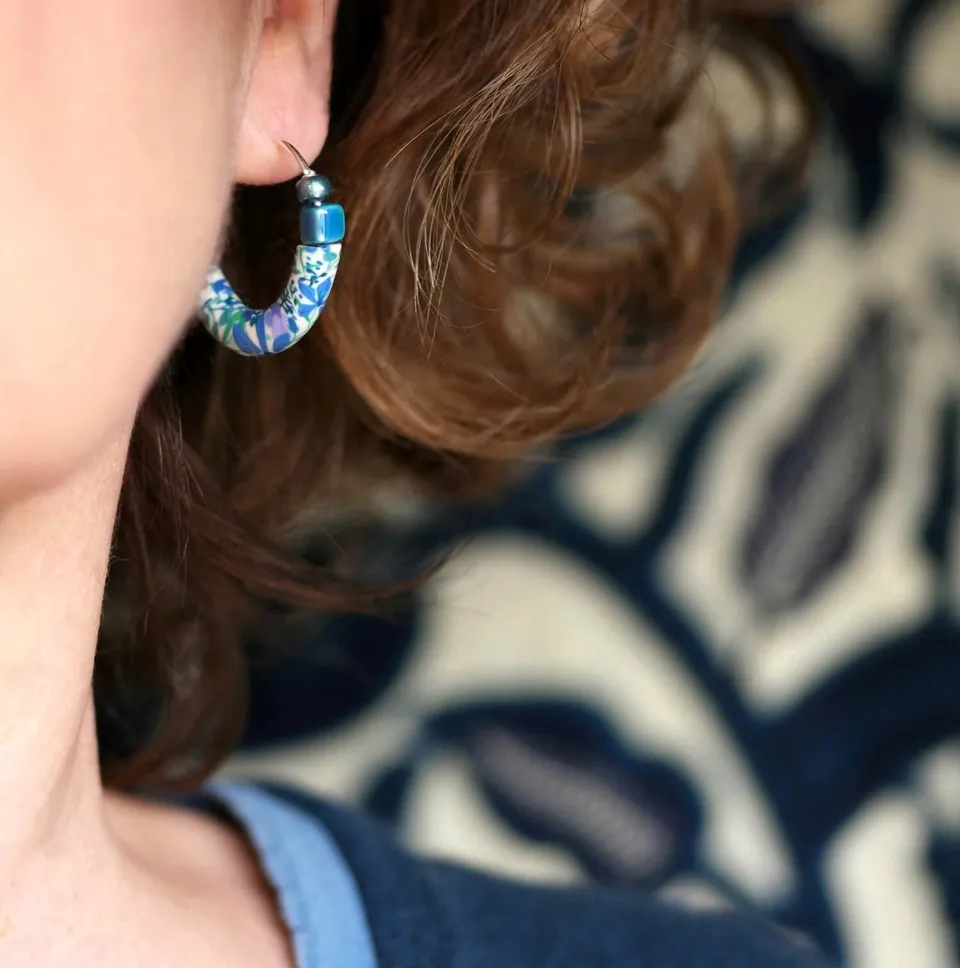 11prunes-phac-lie-cr-oles-argent-925-boucles-d-oreilles-floral-bleu-2-6-cm image 1