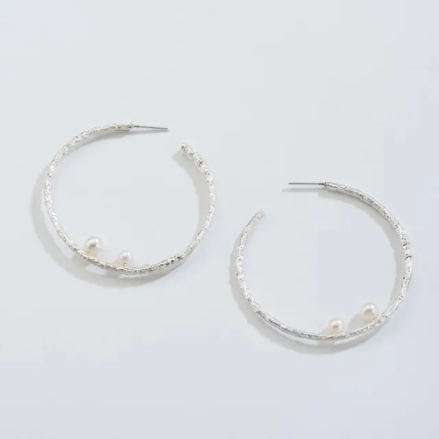 agapi-seastories-cr-oles-perles-boucles-argent-925-medium image 1