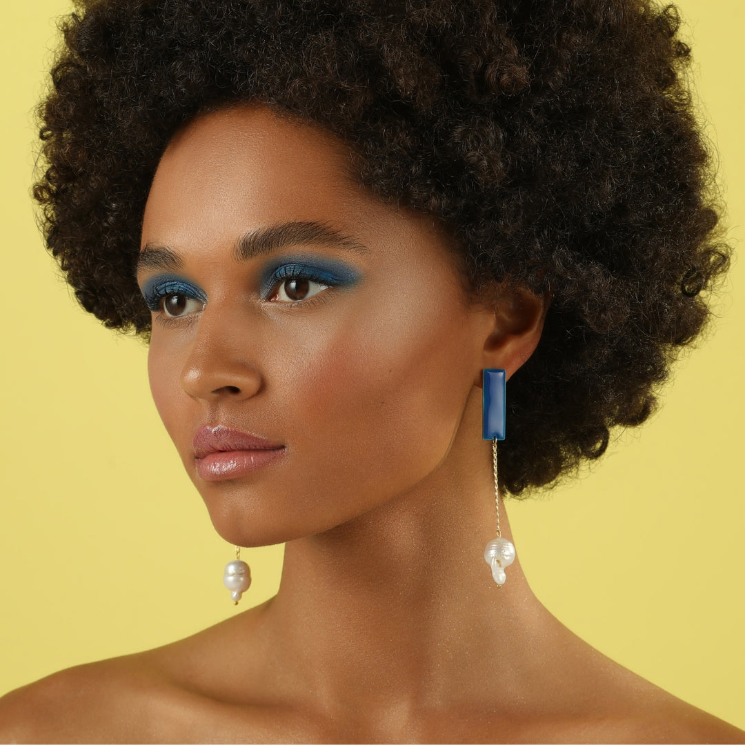 agapi-seastories-marine-fantasy-boucles-perle-bleu-9-cm image 2