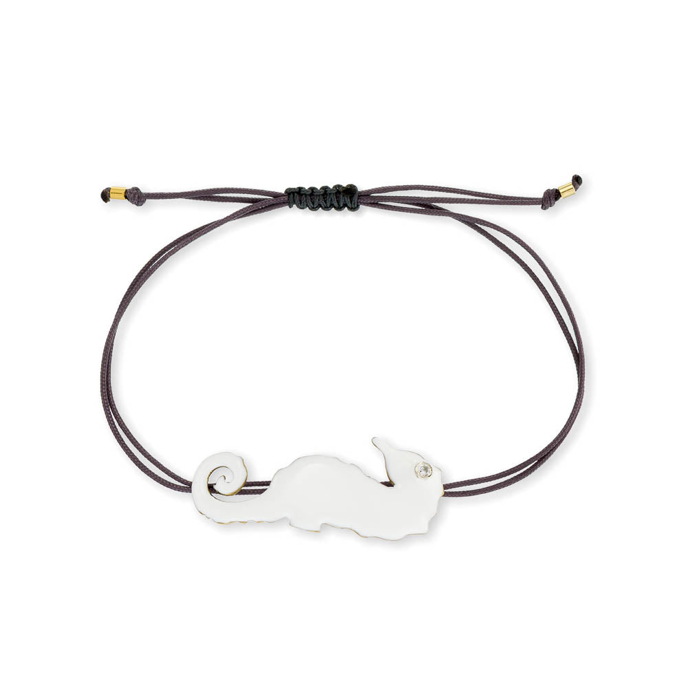 agapi-the-fish-seahorse-bracelet-macram-mail-blanc image 1