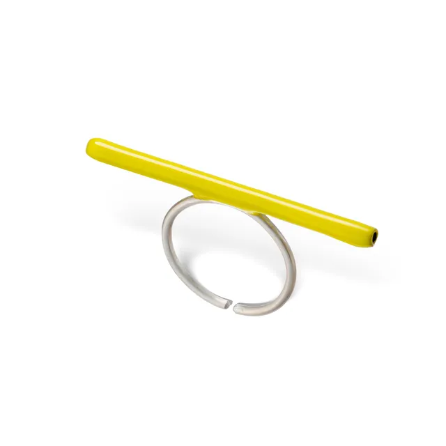 agapi-bau-jewels-line-bague-ajustable-mail-jaune image 1