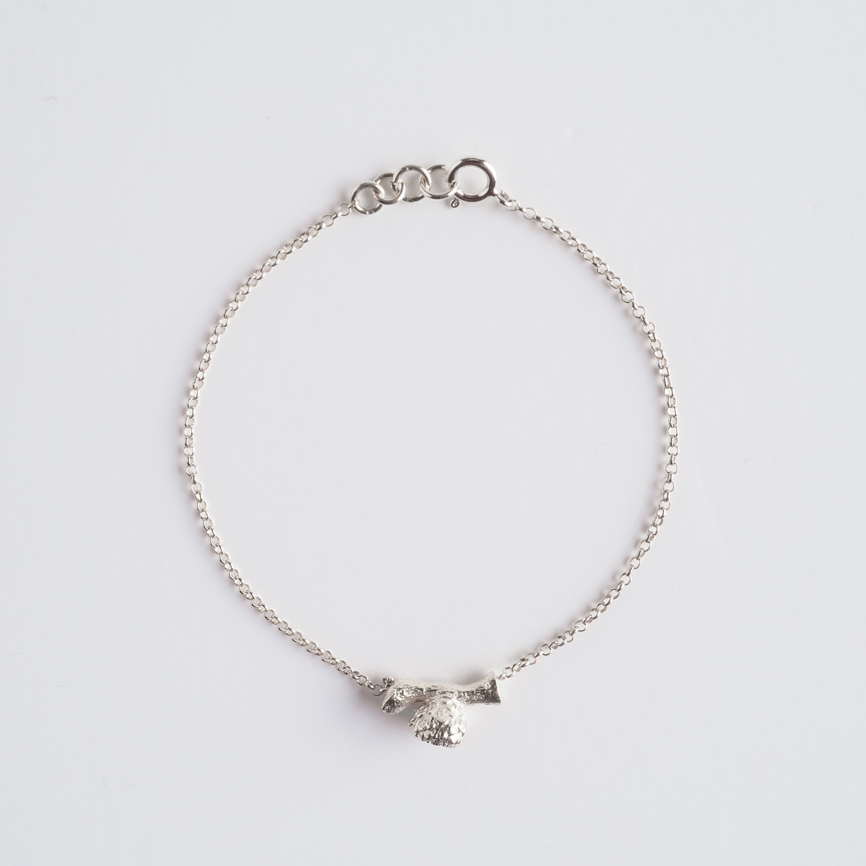 agapi-round-seed-bracelet-charm-graine-argent-925 image 3