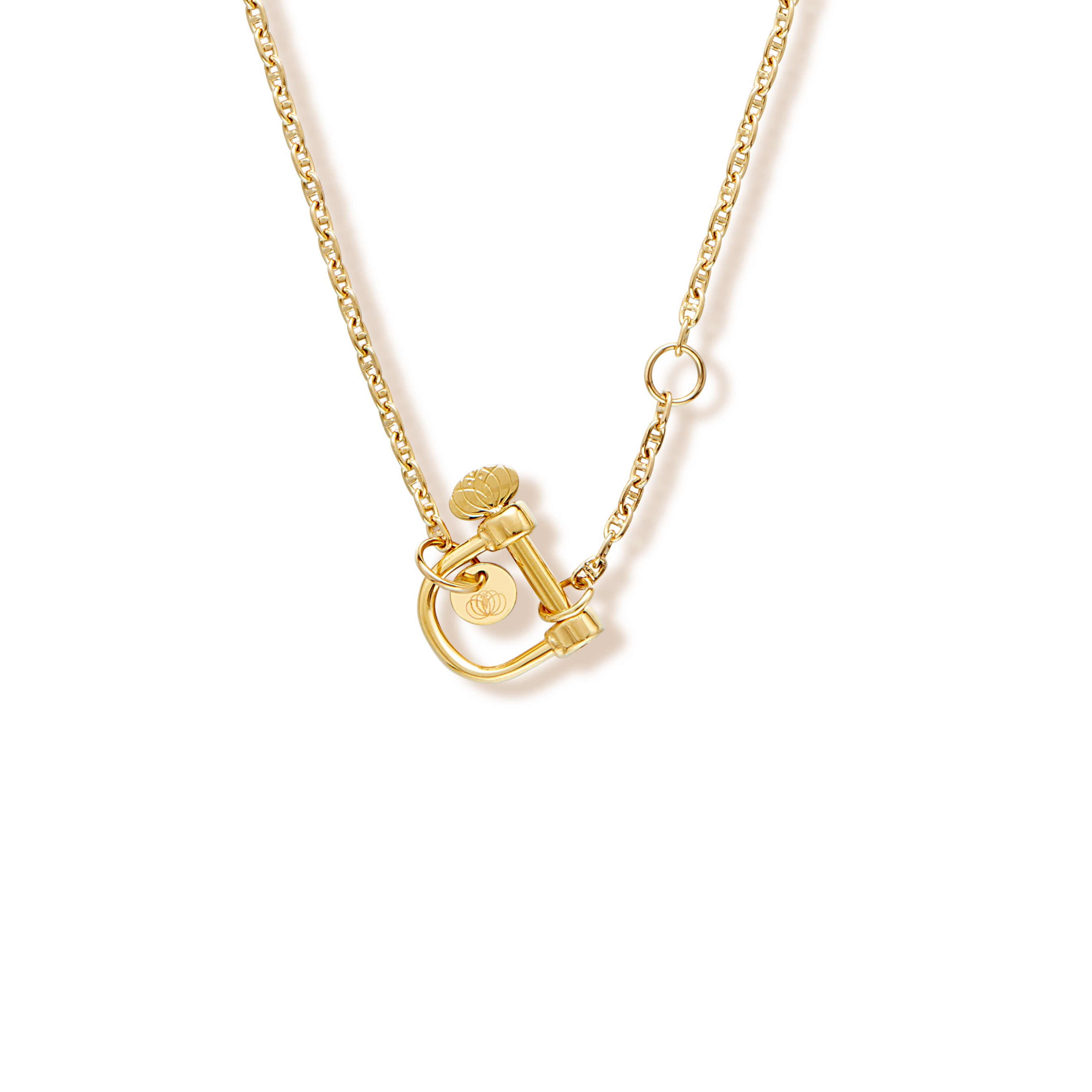 armeria-manilles-collier-manille-dor-e-acier-49-cm image 1