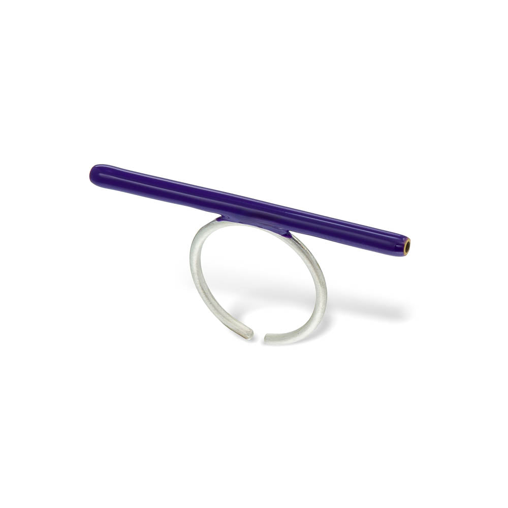 agapi-bau-jewels-line-bague-r-glable-mail-violet image 1