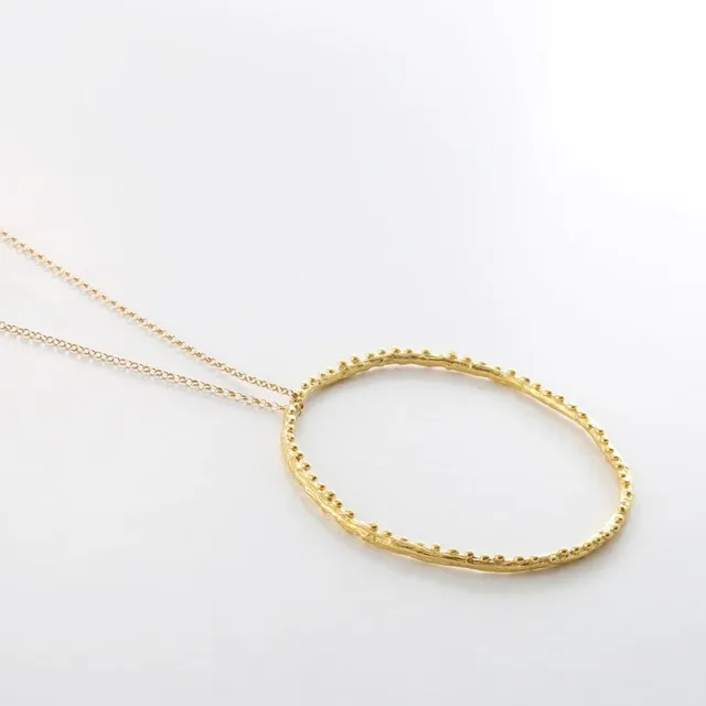 agapi-large-twig-collier-branche-plaqu-or-41-5-cm image 1