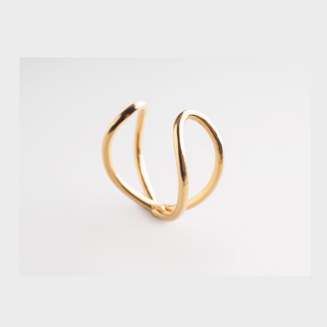 agapi-love-journey-bague-ajustable-argent-925-plaqu-or image 1